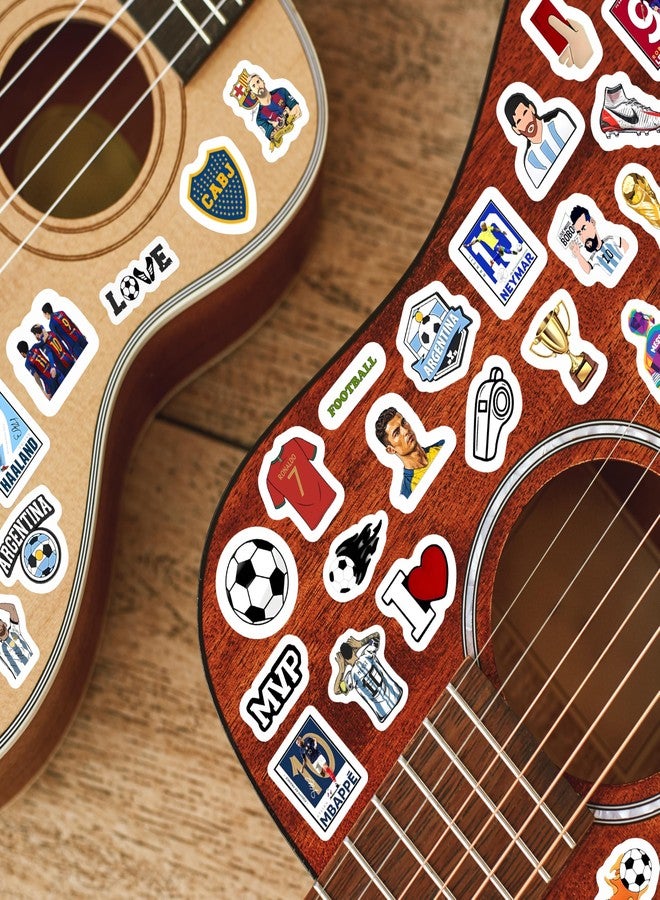 True Flair Waterproof Pack of 63 Football Vinyl Self-Adhesive Sticker for Adults, Multicolor Sports Stickers for Laptop, Journal, Guitar, Mobile and Other Things - Image 4